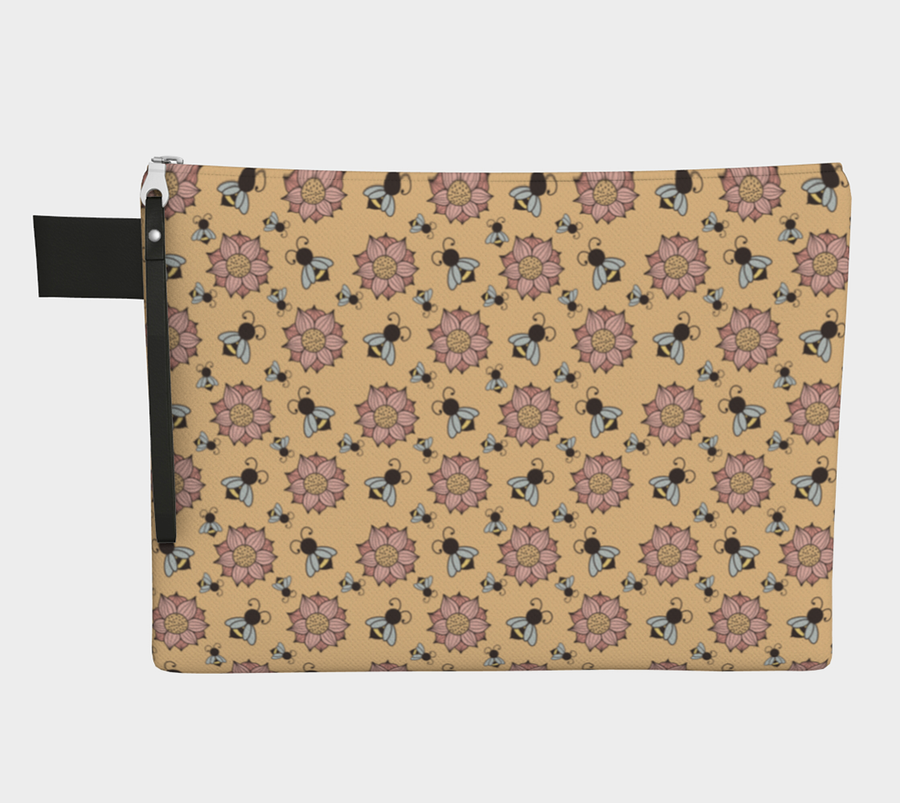Boho Bees and Flowers Project Bag