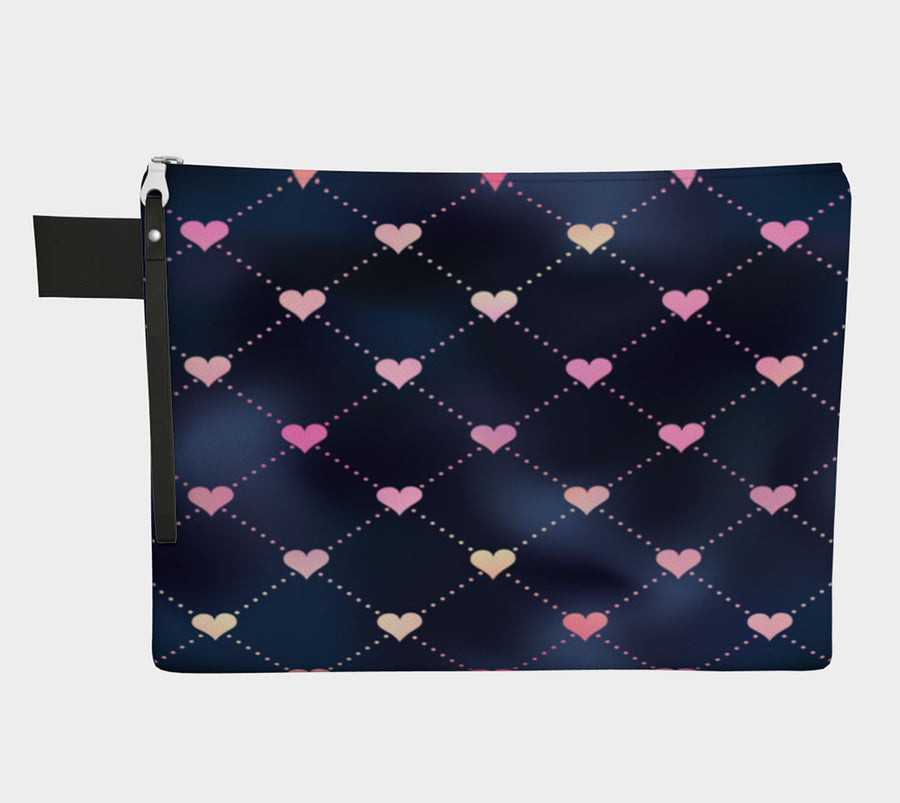 Image of Stitch Wit's project bag "Diagonal Hearts"