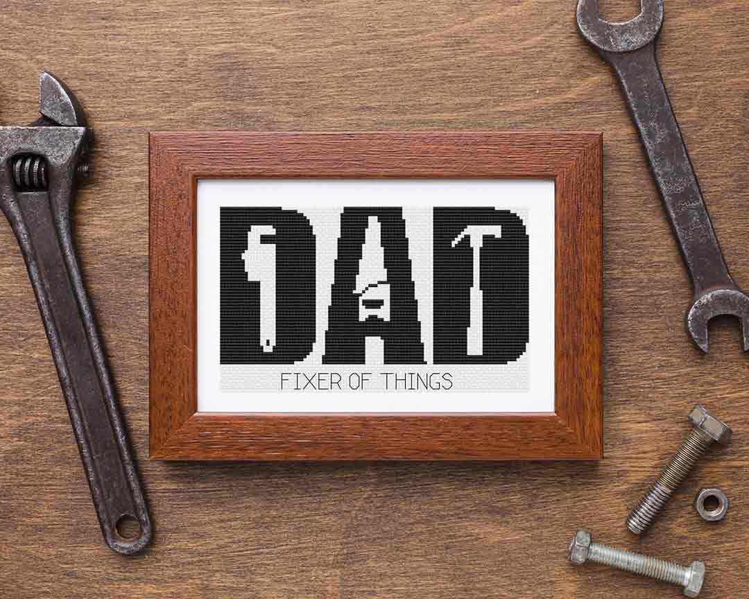 Fixer Of Things: Counted Cross Stitch Pattern and Kit