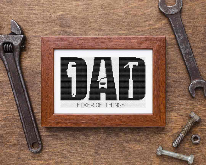 Fixer Of Things: Counted Cross Stitch Pattern and Kit