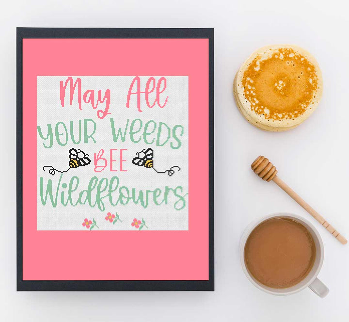 Wildflowers: Counted Cross Stitch Pattern and Kit