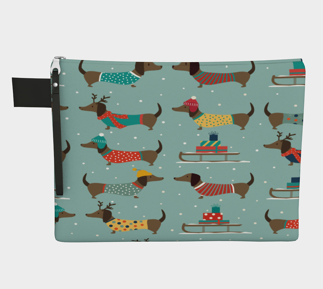 Dachshund Christmas Project Bag