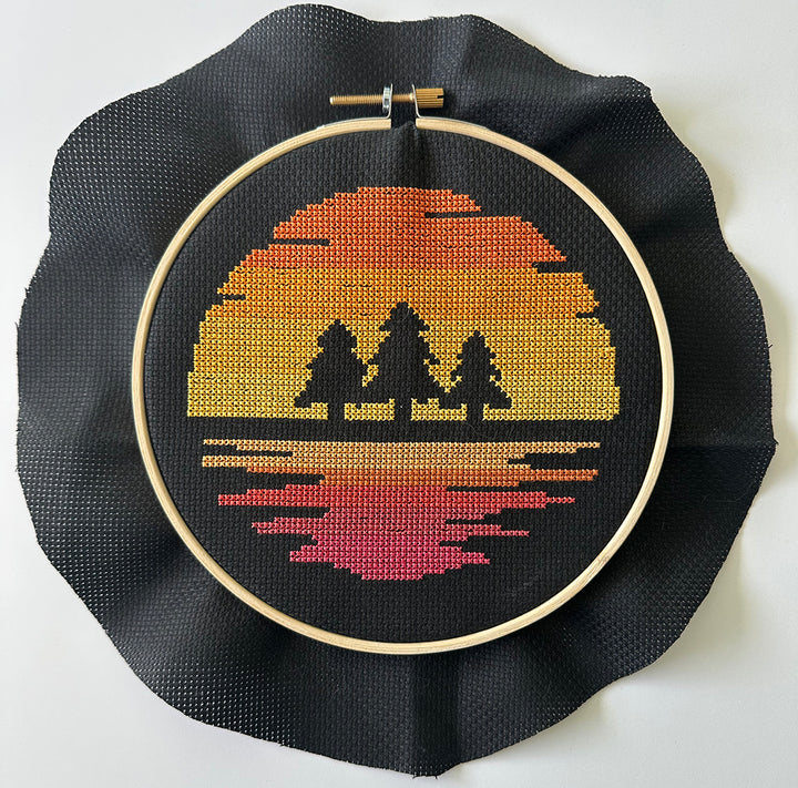 3 Pines: Counted Cross Stitch Pattern and Kit