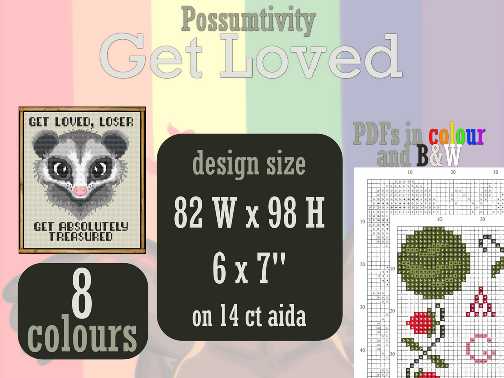 Possumtivity: Get Loved, Loser - Digital PDF Pattern - 2