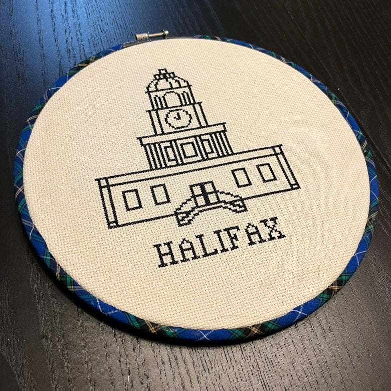 Halifax clocktower cross stitch pattern - 1