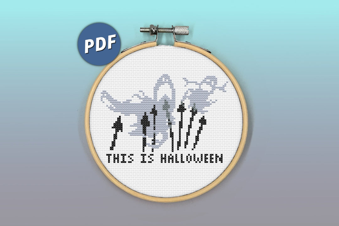 This is Halloween cross stitch pattern - 1