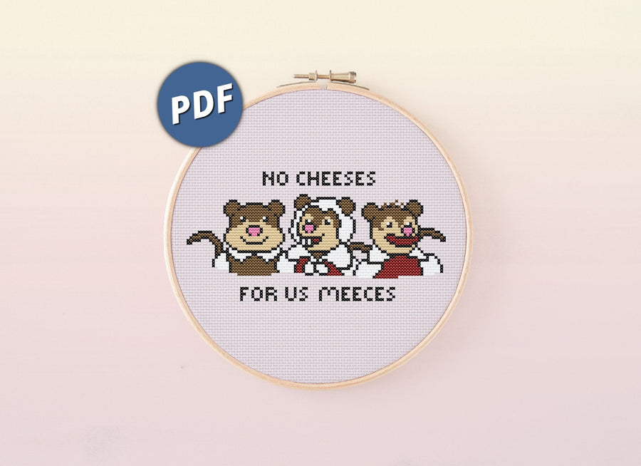 Mice Christmas Carol cross stitch pattern - 1