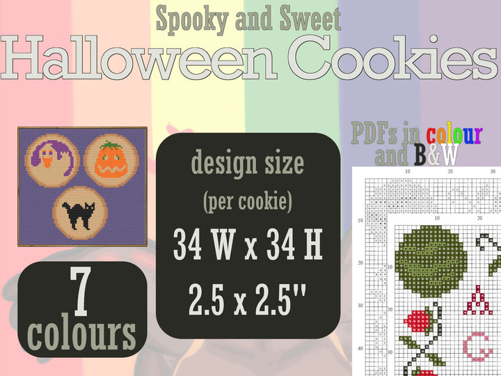 Halloween Cookies - Digital PDF Pattern - 2