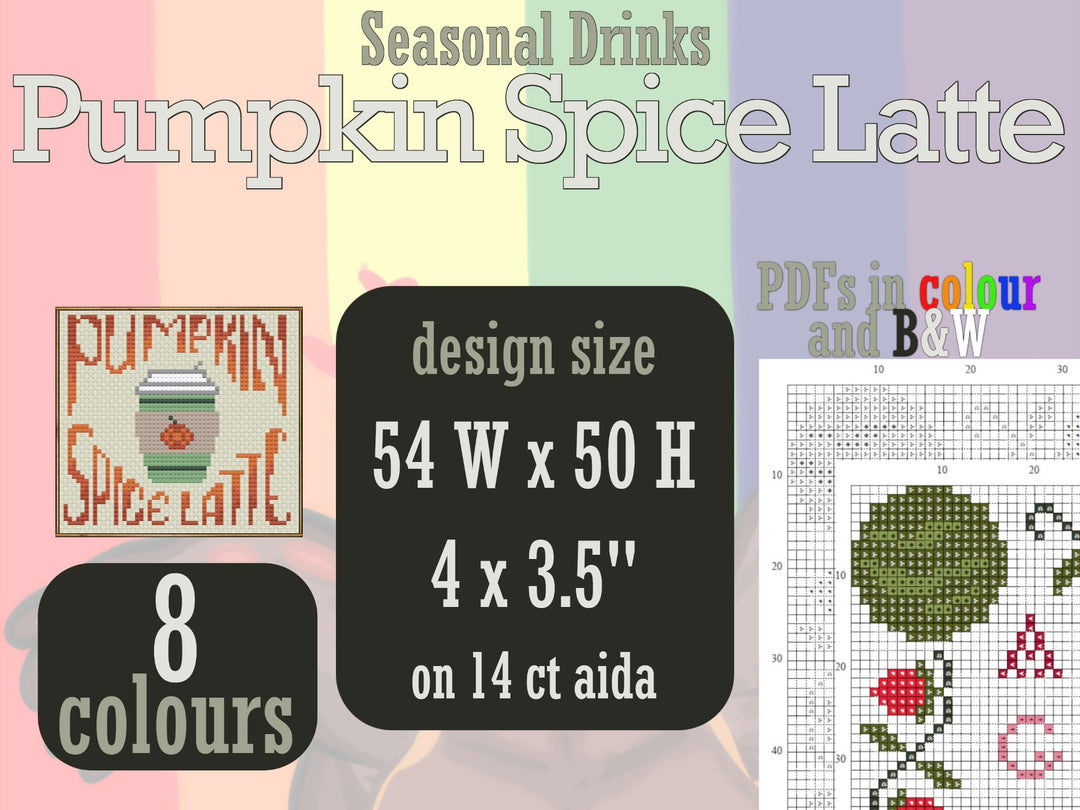 Seasonal Drinks: PSL - Digital PDF Pattern - 2