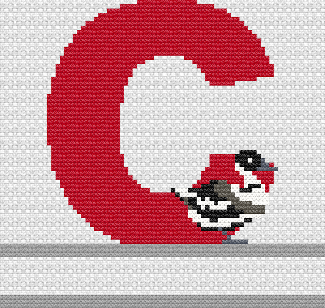 Canada Geese Monograms: Counted Cross Stitch Pattern