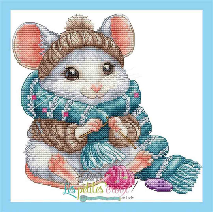 A stitched preview of the counted cross stitch pattern During Winter by Les Petites Croix De Lucie