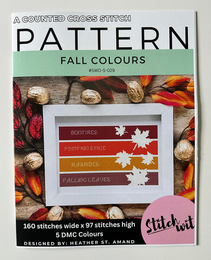 Fall Colours: Counted Cross Stitch Pattern and Kit