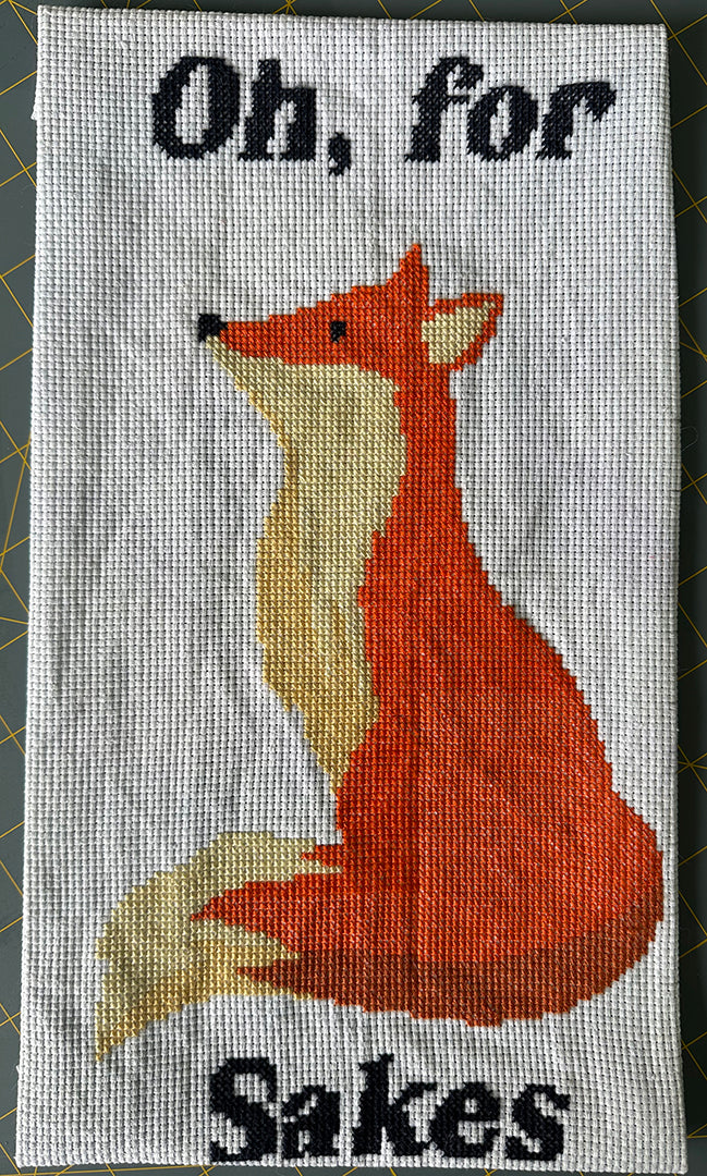 Fox Sakes: Counted Cross Stitch Pattern and Kit