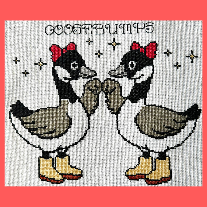 Goosebumps: Counted Cross Stitch Pattern and Kit