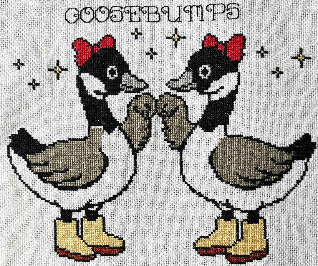 Goosebumps: Counted Cross Stitch Pattern and Kit