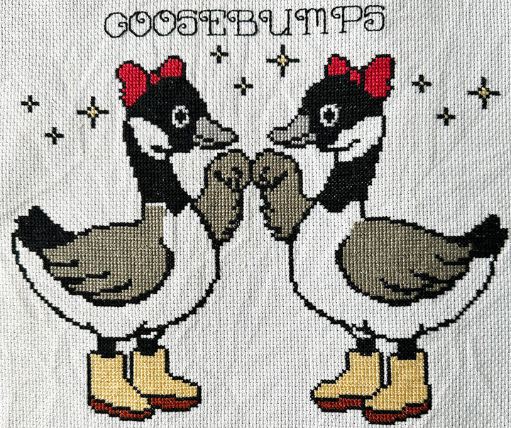 Goosebumps: Counted Cross Stitch Pattern and Kit