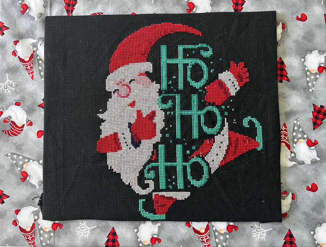 Ho Ho Ho Santa: Counted Cross Stitch Pattern and Kit