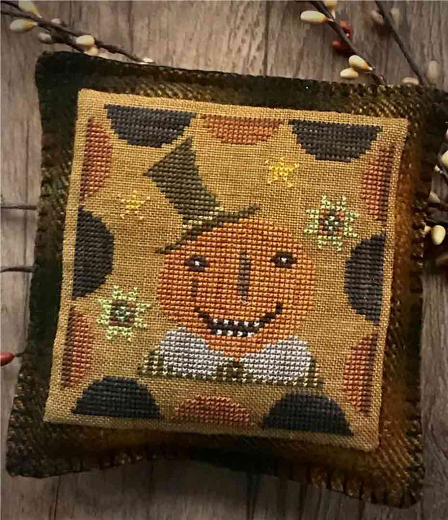 A stitched preview of the counted cross stitch pattern Jolly Jack by The Woolly Ewe