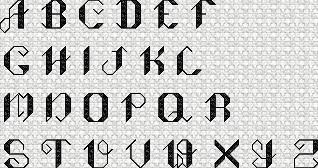 Loon Monograms: Counted Cross Stitch Pattern
