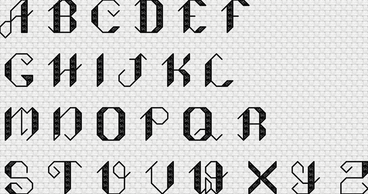 Loon Monograms: Counted Cross Stitch Pattern