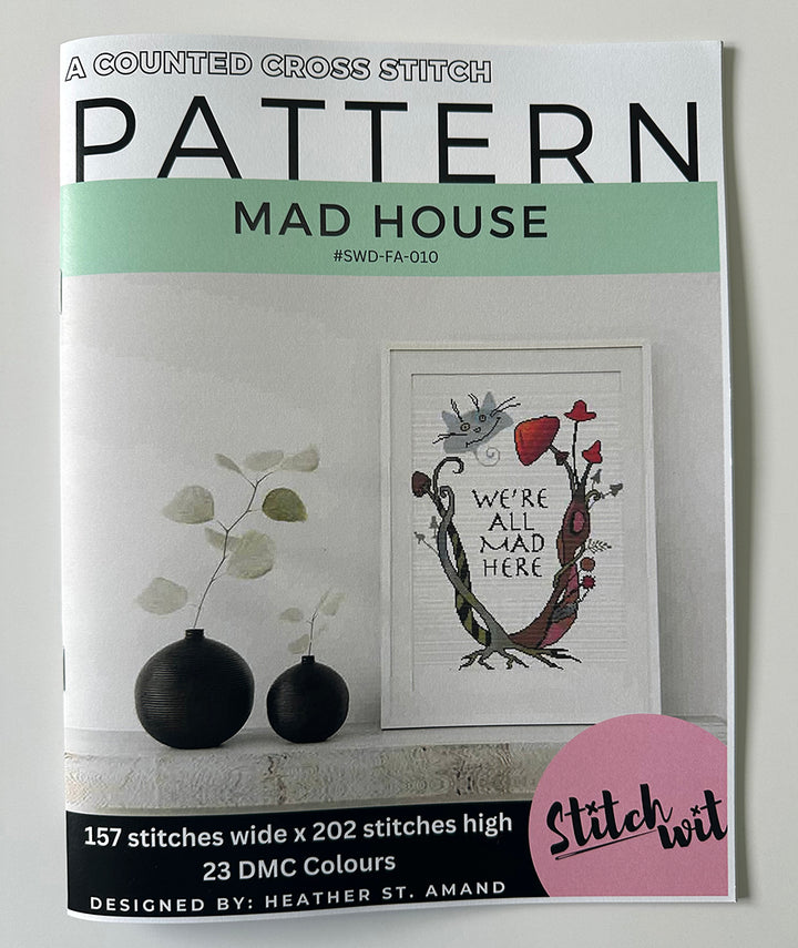 Mad House: Counted Cross Stitch Pattern and Kit