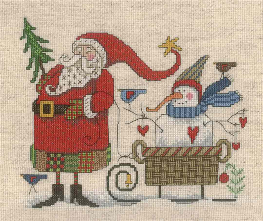 A stitched preview of the counted cross stitch pattern Out For A Ride by Diane Arthurs
