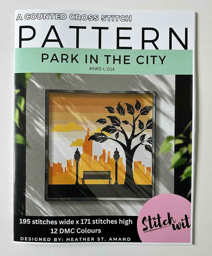 Park In The City: Counted Cross Stitch Pattern and Kit