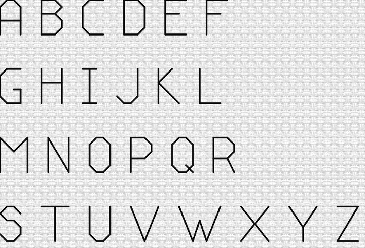 Pumpkin Monograms: Counted Cross Stitch Pattern