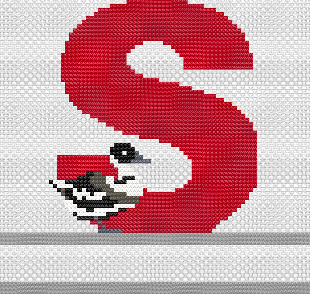 Canada Geese Monograms: Counted Cross Stitch Pattern