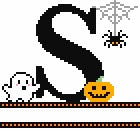 Spooky Monograms: Counted Cross Stitch Pattern