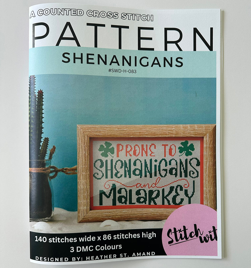 Shenanigans: Counted Cross Stitch Pattern and Kit