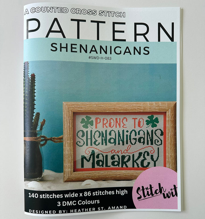 Shenanigans: Counted Cross Stitch Pattern and Kit