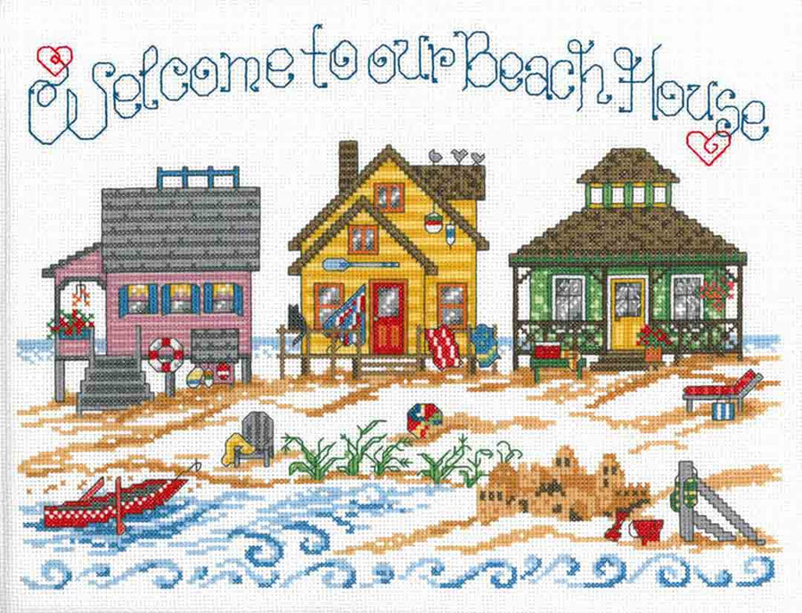 A stitched preview of the counted cross stitch pattern Sweet Retreat by Ursula Michael