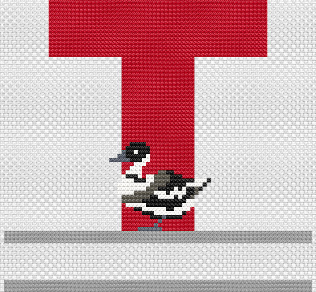 Canada Geese Monograms: Counted Cross Stitch Pattern