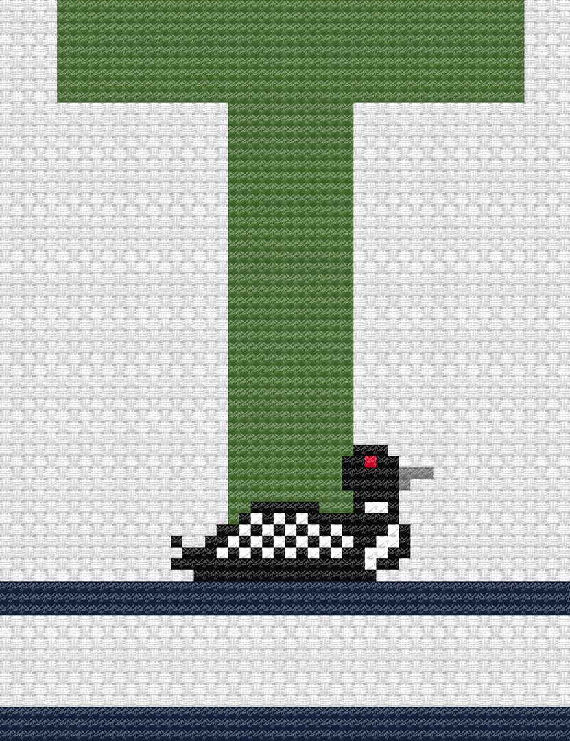 Loon Monograms: Counted Cross Stitch Pattern
