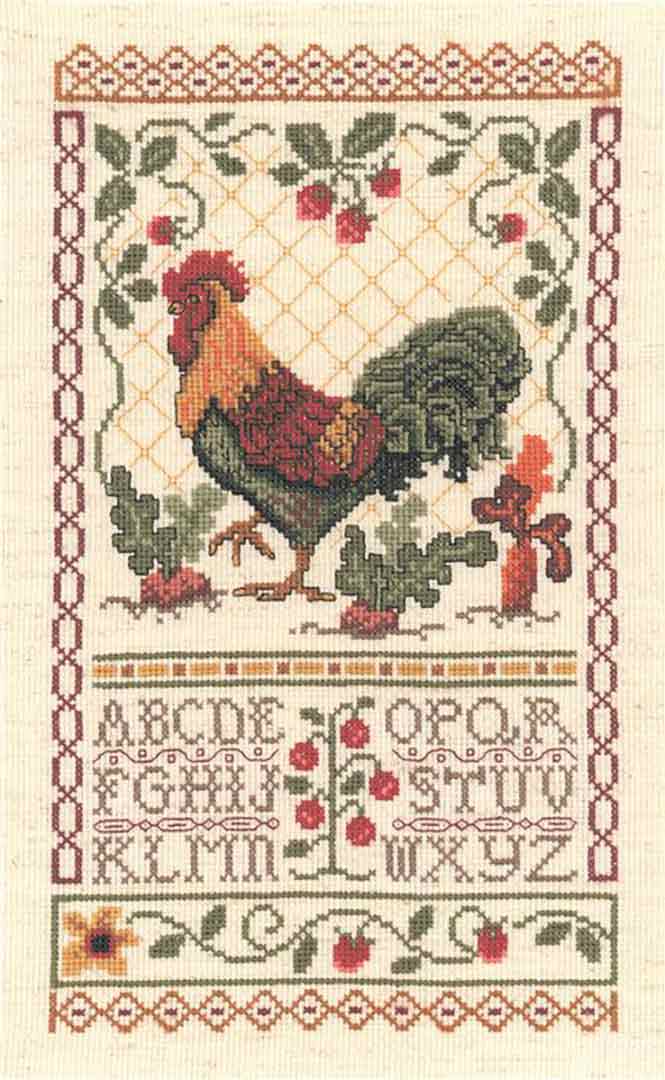 A stitched preview of the counted cross stitch pattern Up At Dawn by Diane Arthurs