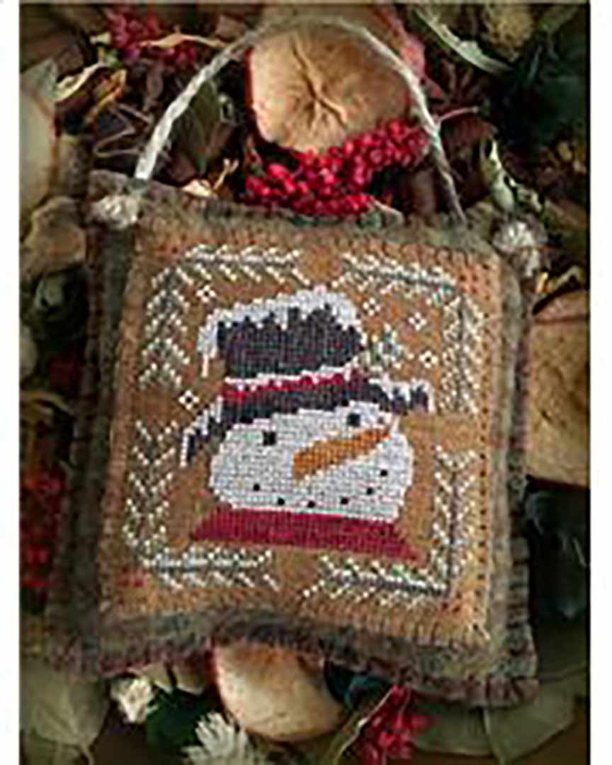 A stitched preview of the counted cross stitch pattern Winter's Frost by The Woolly Ewe