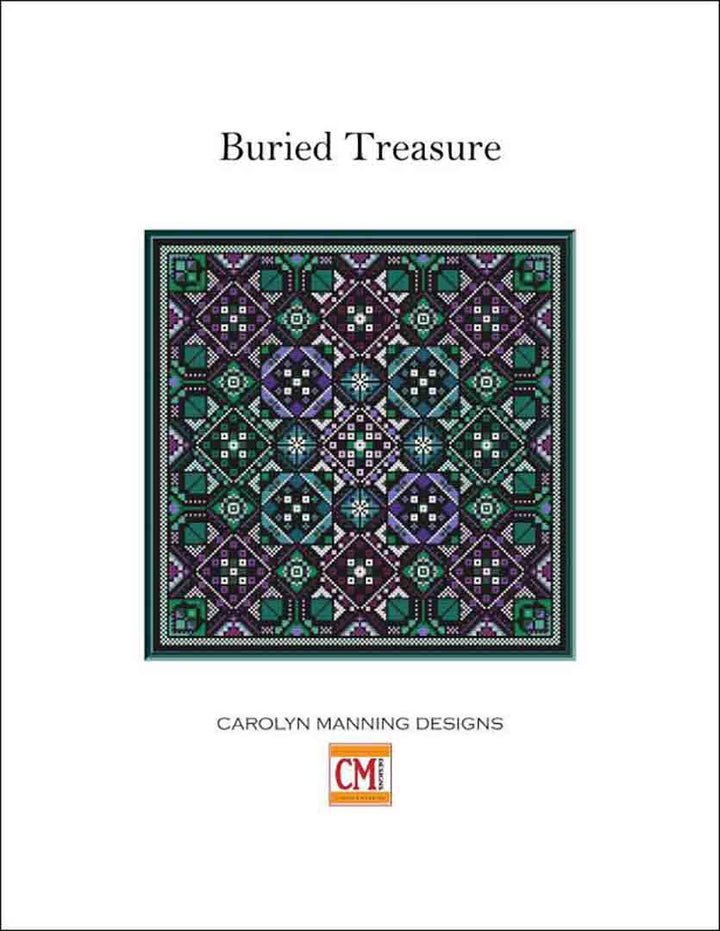 Image of the cover of the counted cross stitch pattern Buried Treasure by Carolyn Manning Designs