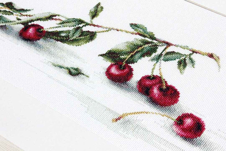 Cherry Counted Cross Stitch Kit
