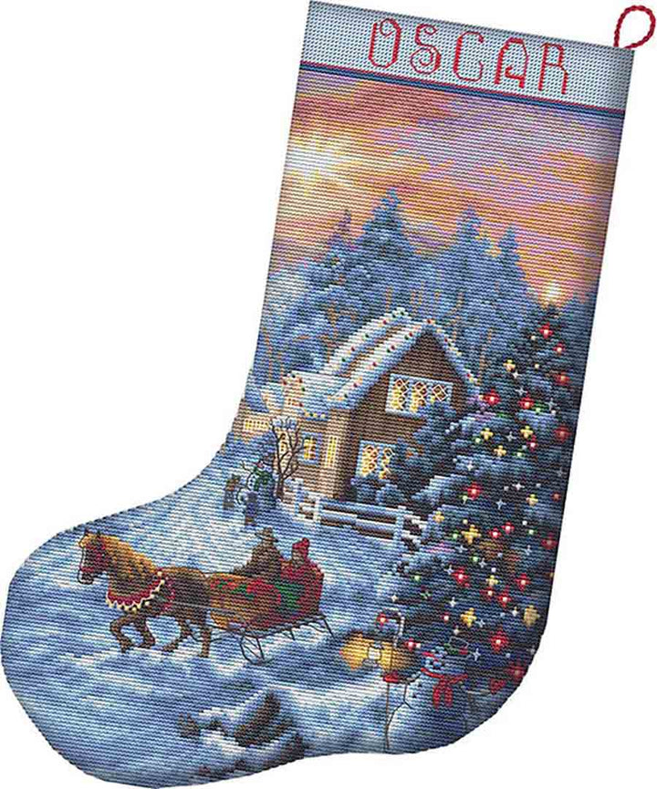 Christmas Eve Stocking Counted Cross Stitch Kit