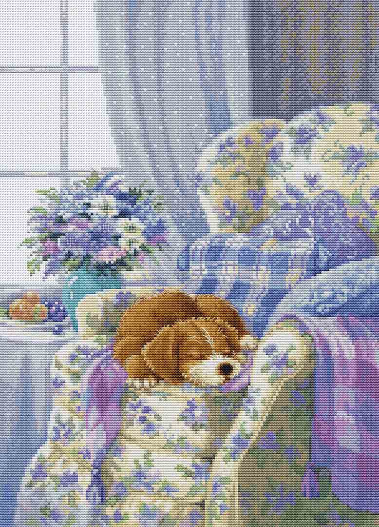 Cozy Armchair Counted Cross Stitch Kit