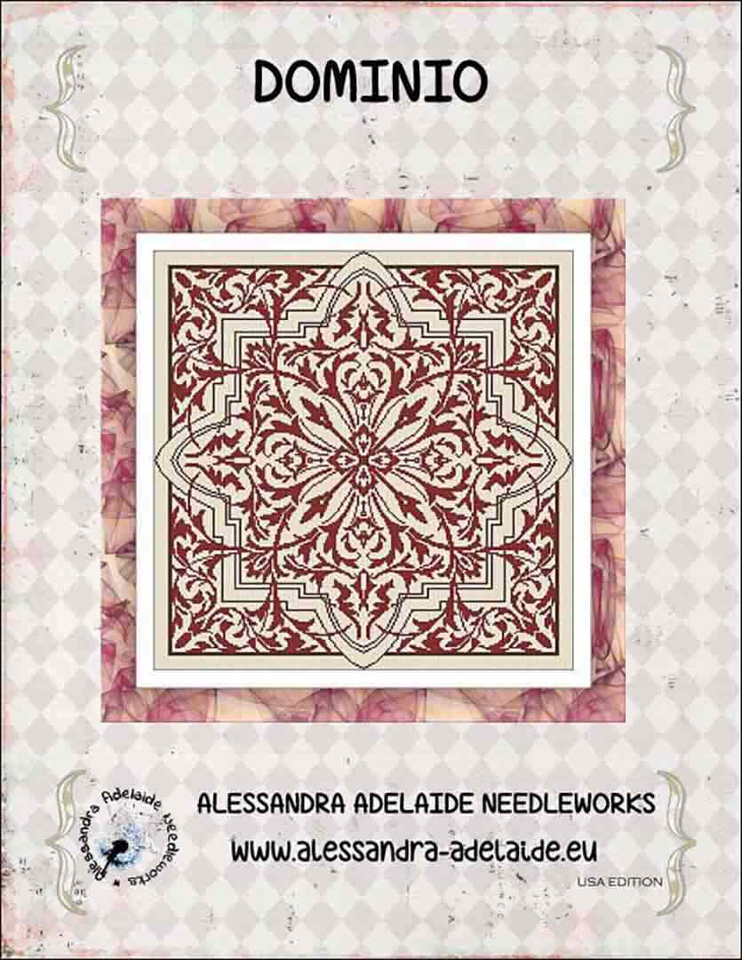 An image of the cover of the counted cross stitch pattern Dominio by Alessandra Adelaide