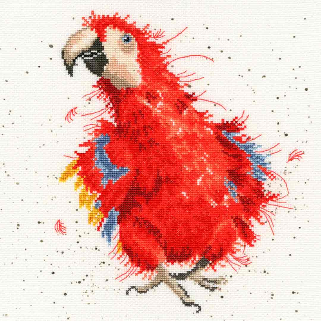 Parrot On Parade Counted Cross Stitch Kit