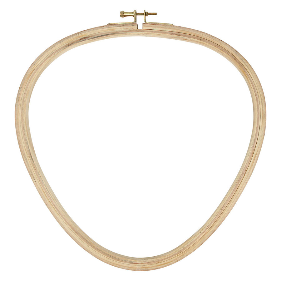 Image of Triangle Wood Embroidery Hoop