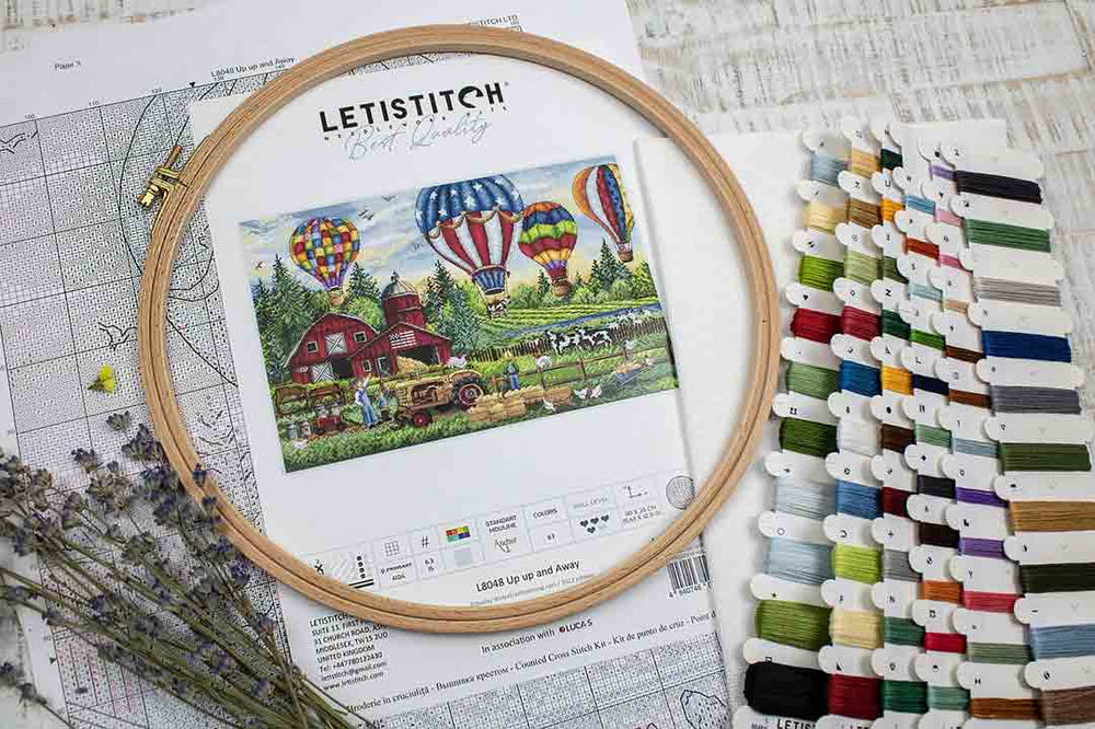Preview of Up Up And Away Counted Cross Stitch Kit