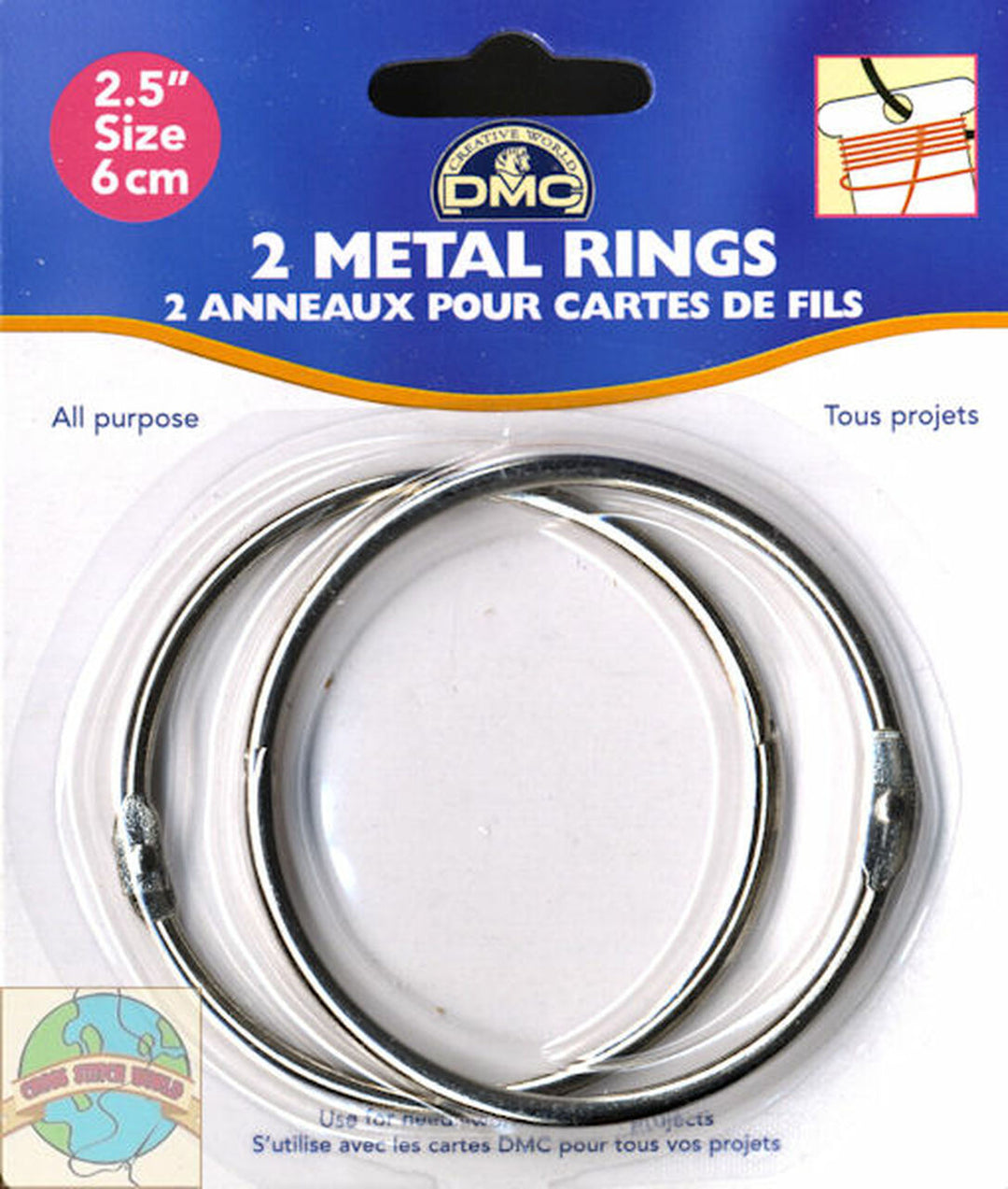 DMC 2.5" Metal Craft Rings