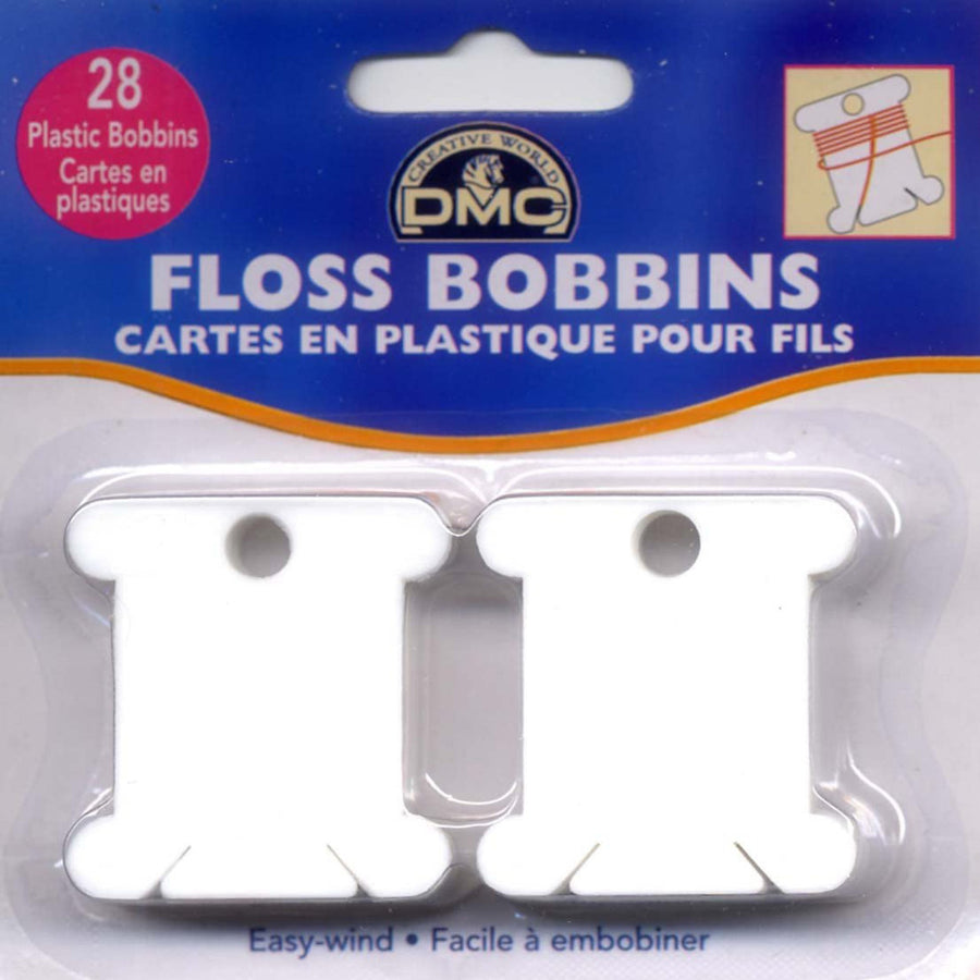 DMC Plastic Bobbins - 28 pieces - Stitch Wit