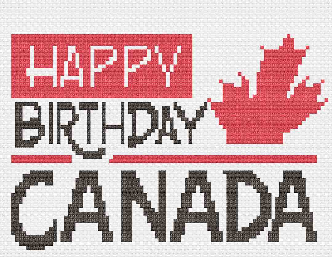 Stitched preview of Oh Canada 3 of 3 cross stitch pattern